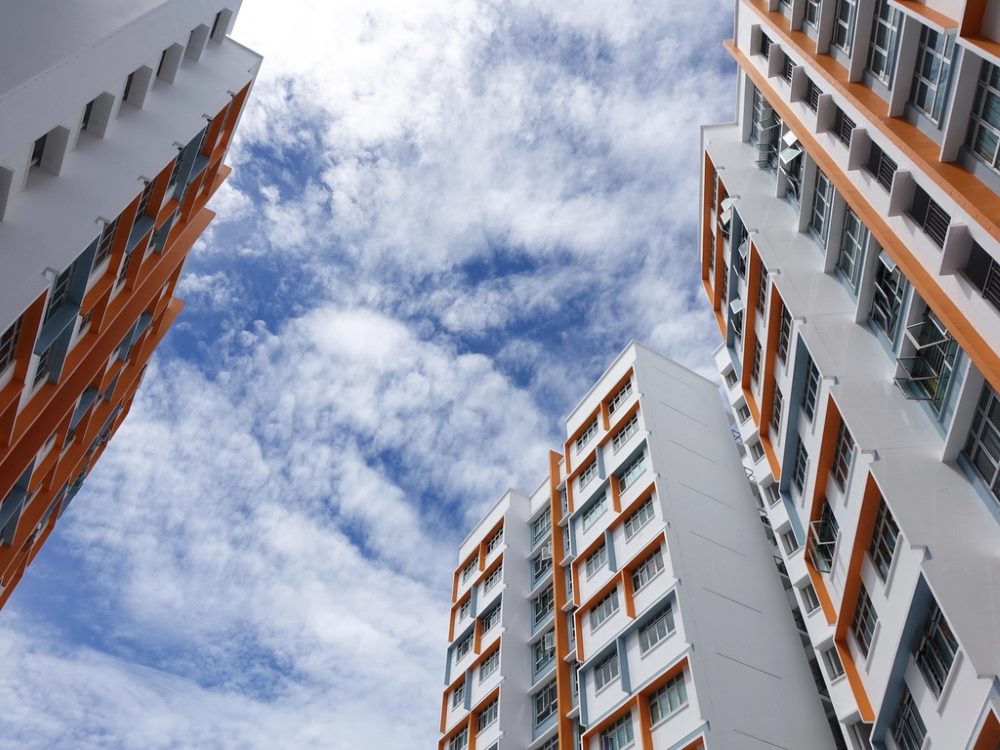 Residential apartment building exterior